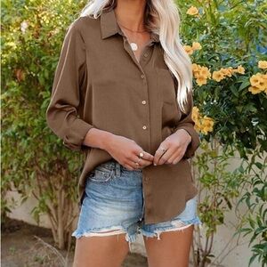 Pausus Silk Button-Up Shirt